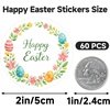 image:imageG2PLUS Summer Gift Stickers  60Pcs Happy Summer Stickers 2 Inch Round Ice Cream Label Sticker for Envelope Seals Gift Cards Bags Small Business Hawaii Tropical Luau Party FavorsHappy Easter