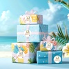 image:imageG2PLUS Summer Gift Stickers  60Pcs Happy Summer Stickers 2 Inch Round Ice Cream Label Sticker for Envelope Seals Gift Cards Bags Small Business Hawaii Tropical Luau Party FavorsHave A Great Summer