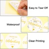 image:imageG2PLUS Thank You Stickers 120PCS Thank You for Celebrating with Us Stickers 2 Round Gold Foil Envelope Seals Labels for Birthday Wedding Graduation Party FavorsThank You for Celebrating with Us Stickers