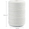 image:imageG2PLUS White Cotton String 15MM 1476 Feet Cotton Bakers Twine Gift Wrapping String Macrame Cord for DIY Art amp Crafts Home Decor Gift PackagingPure White