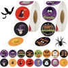 image:imageG2PLUS 1000PCS Halloween Stickers  16 Designs Halloween Pumpkin Bat Spider Ghost Labels Stickers 15 in Round Envelope Seals for Trick or Treat Party FavorsHalloween