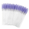 image:imageG2PLUS 100PCS Disposable Mascara Brushes Crystal Lash Brush Makeup Kit Adjustable Eyelash Spoolies for Eyelash Extensions Eyebrow and Makeup White  Purple100PCS White  Purple