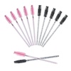 image:imageG2PLUS 100PCS Eyelash Mascara Brushes Disposable Lash Spoolies Crystal Mascara Wands Makeup Kits for Eyelash Extensions and Eyebrow PinkBlack  Pink