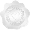 image:imageG2PLUS 100Pcs Graduation Stickers  Gold Foil Embossed Class of 2026 Stickers 2 Inch Graduation Cap Envelope Seal Labels for Gradutes Diplomas Awards Invitation Party FavorsSilver Heart