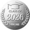 Silver Class of 2026 - 100Pcs