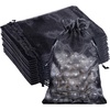 image:imageG2PLUS 30PCS Black Oragnza Bags 4x6 In  Drawstring Organza Bags Sheer Mesh Jewelry Pouches Candy Gift Wrap Pouches for Halloween Christmas Wedding Party Favors