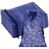 image:imageG2PLUS 30PCS Drawstring Organza Bags  Navy Blue Oragnza Bags 4x6 In Sheer Mesh Jewelry Pouches Candy Gift Wrap Pouches for Christmas Birthday Wedding Party Favors