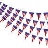 image:imageG2PLUS 4 Pack American Flag Pennant Banner Paper 35FT PreStrung Patriotic Triangle Flags DoubleSided Red White Blue Bunting for 4th of July Independence Day Indoor Party Decorations
