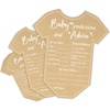 image:imageG2PLUS 50PCS Baby Advice Cards Onesie Baby Shower Predictions and Advice Cards for Parents To Be Wishes Card for New Parents Gender Reveal Girls Boys Game Party Decorations52x6in Kraft WhiteOnesie