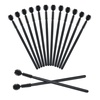 image:imageG2PLUS 50PCS Silicone Eyelash Brushes Green Disposable Mascara Wands Adjustable Ball Shape Eyelash Spoolies Eyebrow Brushes for Eyelash Extension and MakeupBlack