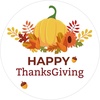 image:imageG2PLUS 60PCS Happy Halloween Stickers 2 Inches Round Halloween Thank You for All You Do Stickers Boo Gift Label Envelope Seals Sticker for Adults Gift Wrapping Candy Bags Party FavorsThanksgivingPumpkin