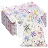 image:imageG2PLUS Christmas Drawstring Organza Bags 4x650PCS Christmas Snowflake Organza Gift Bags Green Sheer Mesh Pouches Xmas Winter Holiday Sheer Mesh Bag for Jewelry Candy GoodiesColoredChristmas
