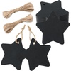 image:imageG2PLUS Christmas Star Gift Tags  100Pcs Merry Christmas Tags with String 24in White Paper Holiday Stars Tag for Gift Wrapping Party Favors DIY Crafts Xmas Tree DecorationBlack Blank Star