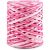 image:imageG2PLUS Colored 394 Feet Raffia Paper Ribbon Christmas Raffia Ribbon Packing Paper String for Gift Wrapping and DIY Decoration Green Yellow Blue PinkWhite Pink Rose Red