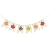 image:imageG2PLUS Glitter Maple Leaf Banner Happy Fall Burlap Banner Thanksgiving Day Decorations PreStrung Rustic Hanging Bunting Garland for Party Decor Harvest Festival and Fall WeddingBeige