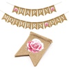 image:imageG2PLUS Happy Easter Burlap Banner Prestrung Colorful Easter Bunny Garland with Pompom Ball Rustic Farmhouse Easter Bunting Banner for Home Mantel Fireplace Party amp Spring DecPink RoseMothers day
