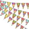 image:imageG2PLUS Hawaiian Bunting Banner 39Ft PreStrung Tropical Party Banner 4 Pack Double Sided Paper Hawaiian Floral Bunting Garland for Luau Birthday Baby Shower Summer Beach Party DecorationsRed Hawaii