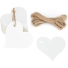 image:imageG2PLUS Heart Gift Tags with String 100PCS Heart Shaped Gift Tags 23X23 in Blank Wedding Favor Hang Tag for Gift Wrapping DIY Arts amp Crafts Valentines Mothers DayBlank White