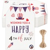image:imageG2PLUS Mothers Day Gift Tags  50Pcs Happy Mothers Day Tags with String Pink Tuilp Bouquet Gift Tags Hanging Labels for Gift Wrapping Moms Birthday Party Favors4Th of July