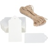 image:imageG2PLUS Pink Paper Gift Tags 100PCS Kraft Paper Tags with String 2x4 in Blank Hang Tag Wedding Favor Tag for Gift Wrapping Arts amp Crafts Valentines Day Thanksgiving and Holiday Party FavorsWhite