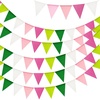 Pink Green and White