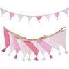 image:imageG2PLUS PreStrung Fabric Triangle Banner Garland 85ft DoubleSided Cotton Bunting Flags Reusable Pennant Banner for Boho Birthday Party Baby Shower Nursery DecorPastel Mix ColorPink Color