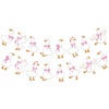 image:imageG2PLUS PreStrung Goose Birthday Banner 196Ft Pink Bow Cute Goose Party Bunting Garland One Silly Goose Banner for Baby Shower Toddler Birthday Nursery Room Spring Party DecorationsPink