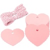 image:imageG2PLUS Red Gift Tags with String 100PCS Heart Gift Tags 235 x 216 in Blank Paper Hang Tag Valentines Heart Shaped Gift Name Label Tag for Gift Wrapping Valentine Wedding Party FavorsPink