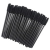 image:imageG2PLUS Silicone Eyelash Brushes 100PCS Black and Green Mascara Brushes Brow Applicator Wands for Makeup Personal Care and Eyelash ExtensionsPure Black