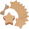image:imageG2PLUS Star Gift Tags 100PCS Blank Star Shaped Tags Kraft Paper Gift Tag with String for Present Wrapping Wedding Graduation Christmas Party Favors BlackBrown Blank Star
