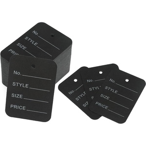 image:imageG2PLUS 1000 PCS Price Tags194 X 138 White Paper Tags for Clothes Size Labels Coupon Store Without String Clothing Labels with Exquisite Box PackageBlack Square