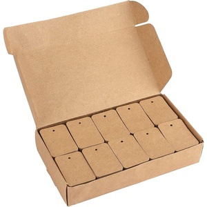 image:imageG2PLUS 1000 PCS Price Tags194 X 138 White Paper Tags for Clothes Size Labels Coupon Store Without String Clothing Labels with Exquisite Box PackageBrown Square Blank