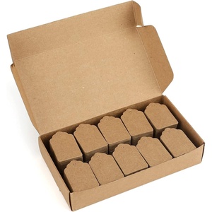 image:imageG2PLUS 1000 PCS Price Tags194 X 138 White Paper Tags for Clothes Size Labels Coupon Store Without String Clothing Labels with Exquisite Box PackageBrownblank