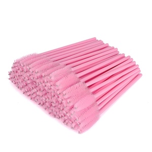 image:imageG2PLUS 100PCS Disposable Mascara Brushes Crystal Lash Brush Makeup Kit Adjustable Eyelash Spoolies for Eyelash Extensions Eyebrow and Makeup White  Purple300Pcs Pink