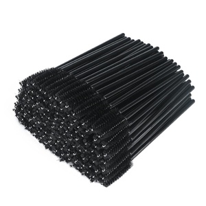 image:imageG2PLUS 100PCS Disposable Mascara Brushes Crystal Lash Brush Makeup Kit Adjustable Eyelash Spoolies for Eyelash Extensions Eyebrow and Makeup White  PurpleBlack