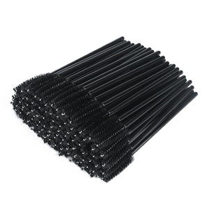 image:imageG2PLUS 100PCS Disposable Mascara Brushes Crystal Lash Brush Makeup Kit Adjustable Eyelash Spoolies for Eyelash Extensions Eyebrow and Makeup White  PurpleBlack50pcs