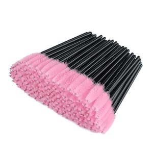 image:imageG2PLUS 100PCS Disposable Mascara Brushes Crystal Lash Brush Makeup Kit Adjustable Eyelash Spoolies for Eyelash Extensions Eyebrow and Makeup White  PurpleBlack and Pink50pcs