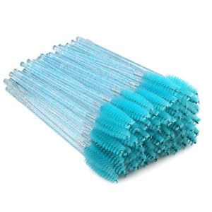 image:imageG2PLUS 100PCS Eyelash Mascara Brushes Disposable Lash Spoolies Crystal Mascara Wands Makeup Kits for Eyelash Extensions and Eyebrow PinkLake Blue