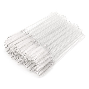 image:imageG2PLUS 100PCS Eyelash Mascara Brushes Disposable Lash Spoolies Crystal Mascara Wands Makeup Kits for Eyelash Extensions and Eyebrow PinkWhite