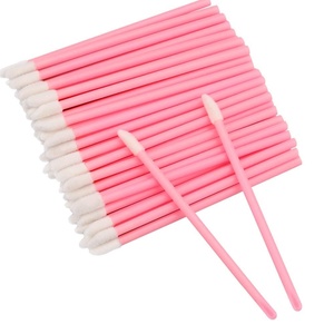image:imageG2PLUS 100PCS Glitter Crystal Lip Brush Disposable Lip Brushes Lip Gloss ApplicatorsLip Gloss Wands Applicator Perfect Makeup Tool Kits Pink100pcspink
