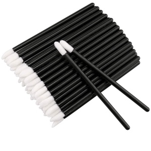 image:imageG2PLUS 100PCS Glitter Crystal Lip Brush Disposable Lip Brushes Lip Gloss ApplicatorsLip Gloss Wands Applicator Perfect Makeup Tool Kits PinkBlack 200pcs