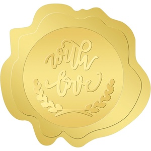 image:imageG2PLUS 100Pcs Graduation Stickers  Gold Foil Embossed Class of 2026 Stickers 2 Inch Graduation Cap Envelope Seal Labels for Gradutes Diplomas Awards Invitation Party FavorsWith Love