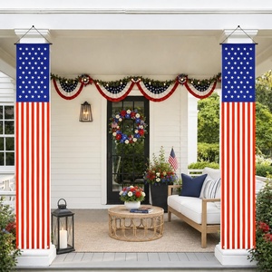 image:imageG2PLUS 2026 Graduation Porch Banner  Class of 2026 Banner Congrats Grad Porch Signs 71x12 inches Black Gold Graduation Decoration 2026 for Indoor Outdoor Wall Decor Party SuppliesRed White Blue  USA Flags