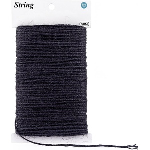 image:imageG2PLUS 2mm 2 Ply Natural Jute Twine String 164Ft Craft Jute Rope Twine for Gift Wrapping DIY Crafts Gardening Handmade Arts DecorationBlack