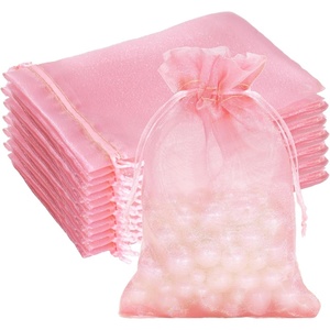 image:imageG2PLUS 30PCS Blush Pink Oragnza Bags 4x6 In  Drawstring Organza Bags Sheer Mesh Jewelry Pouches Candy Gift Wrap Pouches for Christmas Birthday Wedding Party Favors
