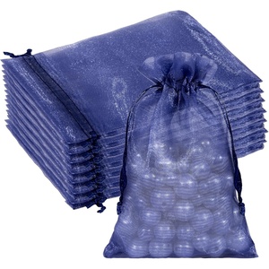 image:imageG2PLUS 30PCS Drawstring Organza Bags  Navy Blue Oragnza Bags 4x6 In Sheer Mesh Jewelry Pouches Candy Gift Wrap Pouches for Christmas Birthday Wedding Party Favors