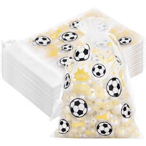image:imageG2PLUS 30PCS Sports Theme Organza Bags 4x6 Sheer Mesh Drawstring Pouches for Football Party Favors Game Day Party Treat Bags for Kids Birthday amp Team GiftsWhite