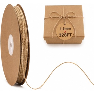 image:imageG2PLUS 328FT Jute Twine 2mm 3 Ply Natural Craft Twine String for Gift Wrapping DIY Crafts Gardening amp Home UseBrown