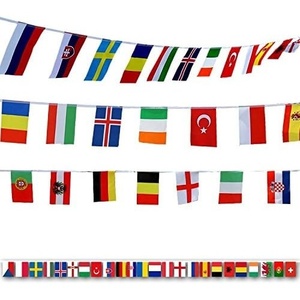 image:imageG2PLUS 40Pcs American Flags Banner36Feet USA Patriotic String Pennant for 4th of July Red White Blue American String Flags Banner for Independence Day Outdoor Indoor Decor Sports Bars Classroom164ft200 Countries World Flags