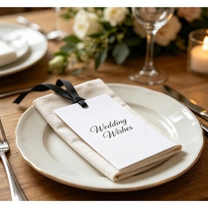 image:imageG2PLUS 50Pcs Name Place Cards  Wedding Place Cards with Champagne Gold Ribbon Blank Paper Gift Tags 35x2 Inches for Wedding Favors Bridal Shower amp Party Table SettingBlack